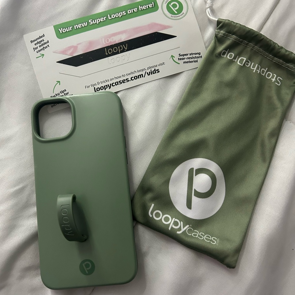 Iphone 14 Plus Loopy Case Olive